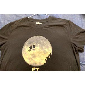 Extraterrestrial E.T.Wmns XL T-Shirt Maurice’s Sh Sleeve Black Blue Ctn/Poly USA